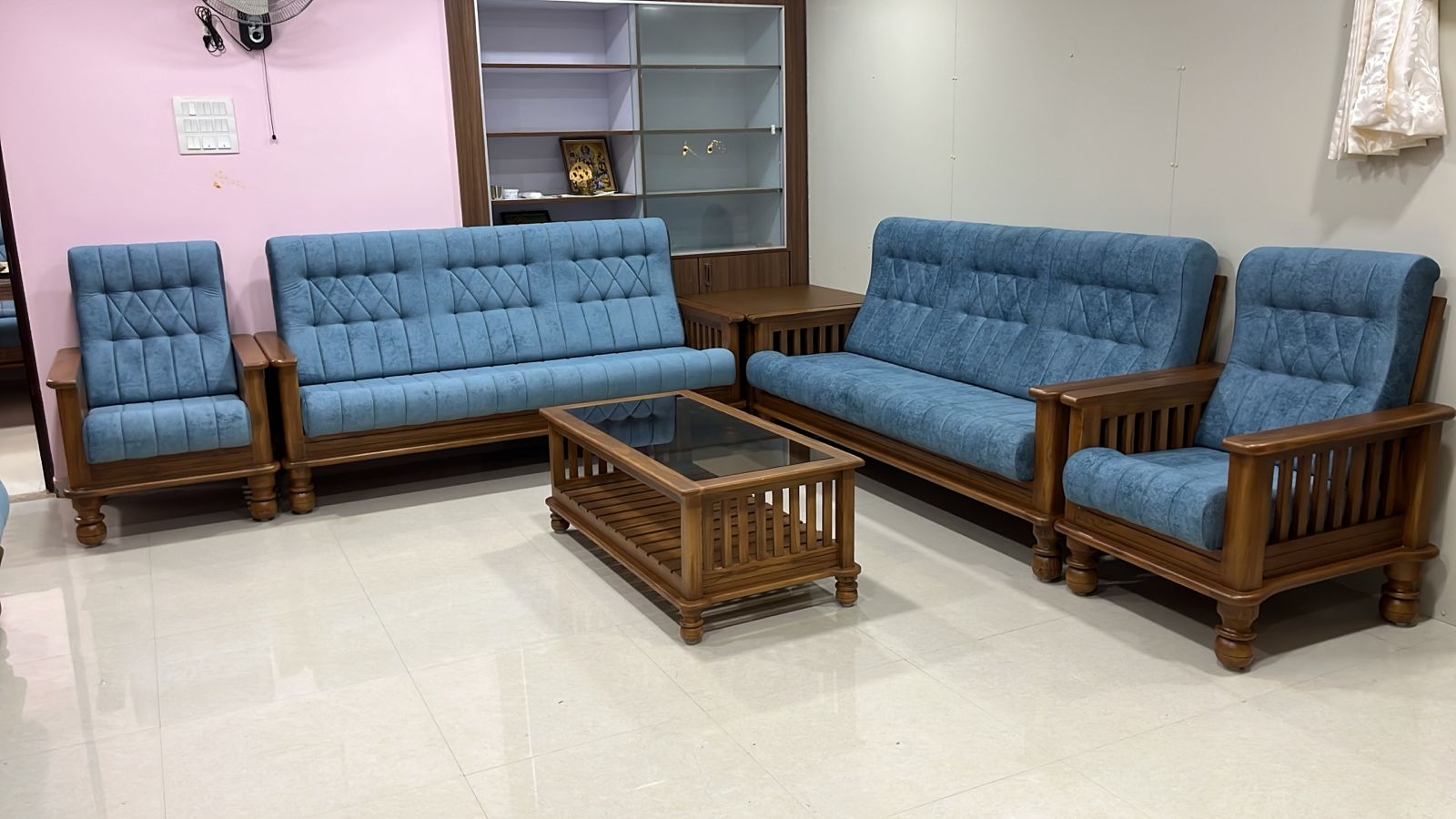 Teak Wooden Corner Sofa 2